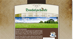 Desktop Screenshot of domholzschaenke.de