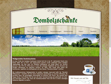 Tablet Screenshot of domholzschaenke.de